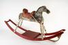 Appraisal: ROCKING HORSE - Circa painted child's rocking horse with original