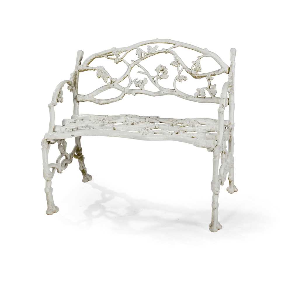 Appraisal: VICTORIAN CAST-IRON 'SERPENT AND TWIGS' GARDEN BENCH ATTRIBUTED TO COALBROOKDALE