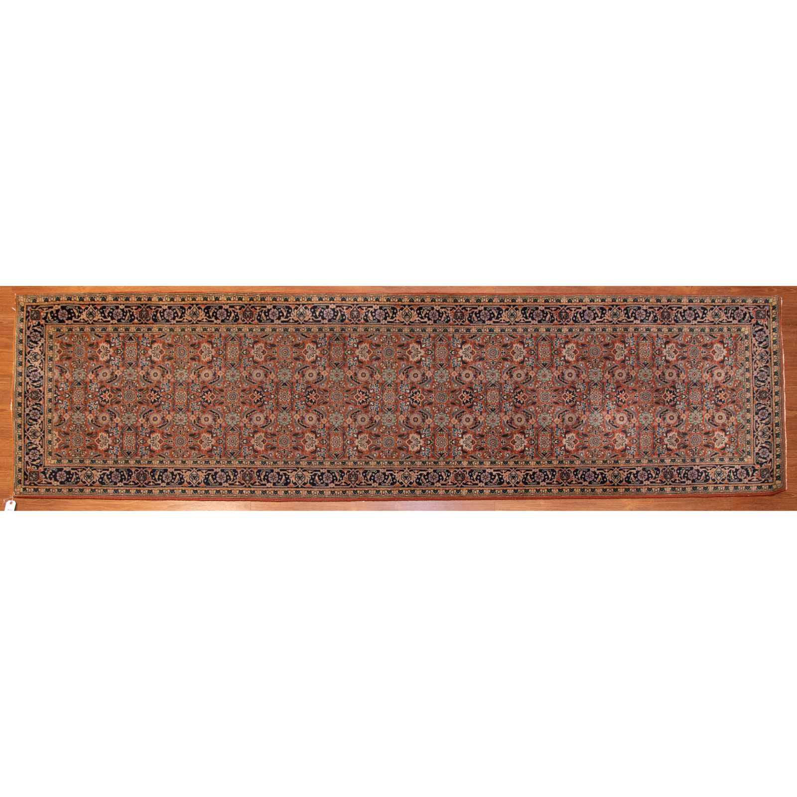 Appraisal: INDO BIJAR RUNNER INDIA X Modern hand-knotted wool pile on