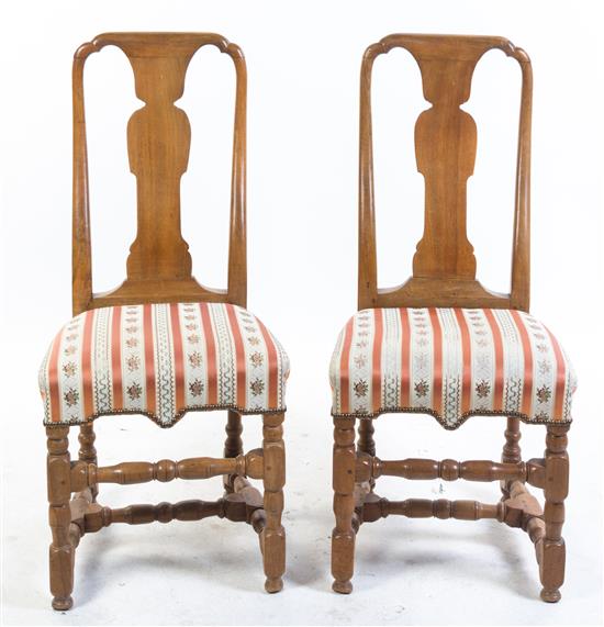 Appraisal: Sale Lot A Pair of Queen Anne Style Side Chairs