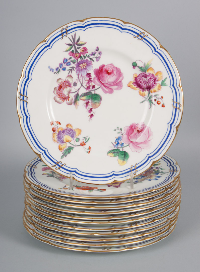 Appraisal: Coalport china luncheon plates in the Leighton Sprays pattern second