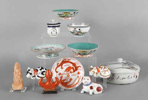 Appraisal: Chinese and Japanese porcelain to include an eggshell bowl export