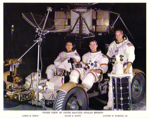 Appraisal: Apollo Crew Color lithograph of the Apollo crew posing with