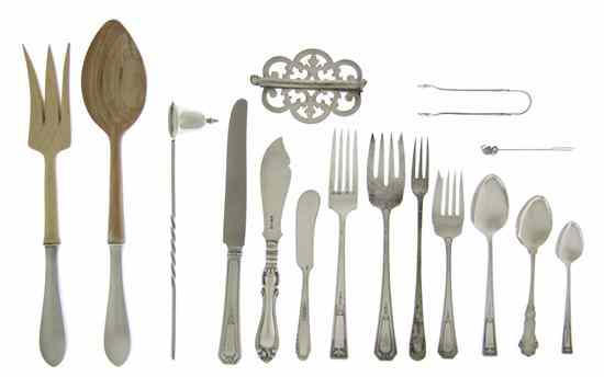 Appraisal: An American Sterling Silver Flatware Service for Six R Wallace