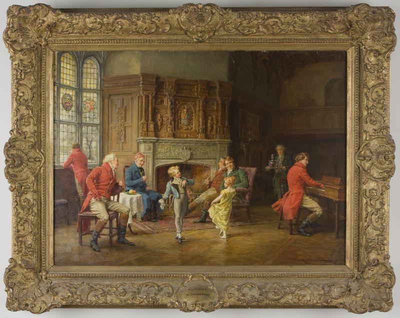 Appraisal: Margaret Dovaston English - Minuet oil on canvas signed lower