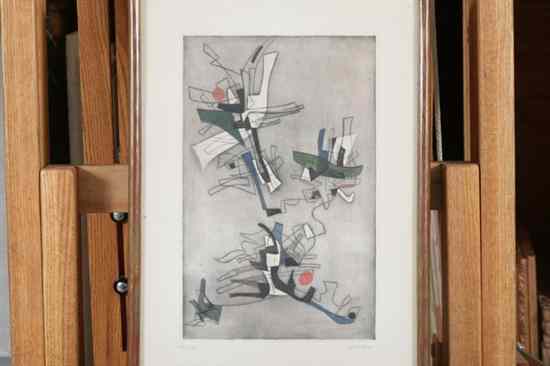 Appraisal: FERDINAND SPRINGER German - COMPOSITION UNTITLED signed and numbered in