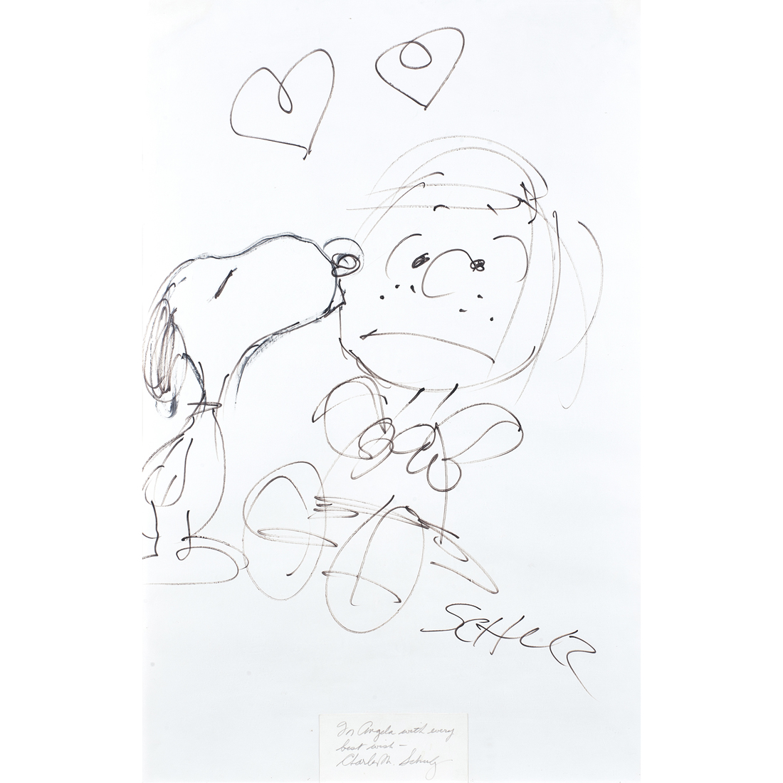 Appraisal: WORK ON PAPER CHARLES SCHULZ Charles Schulz American - Pepperment