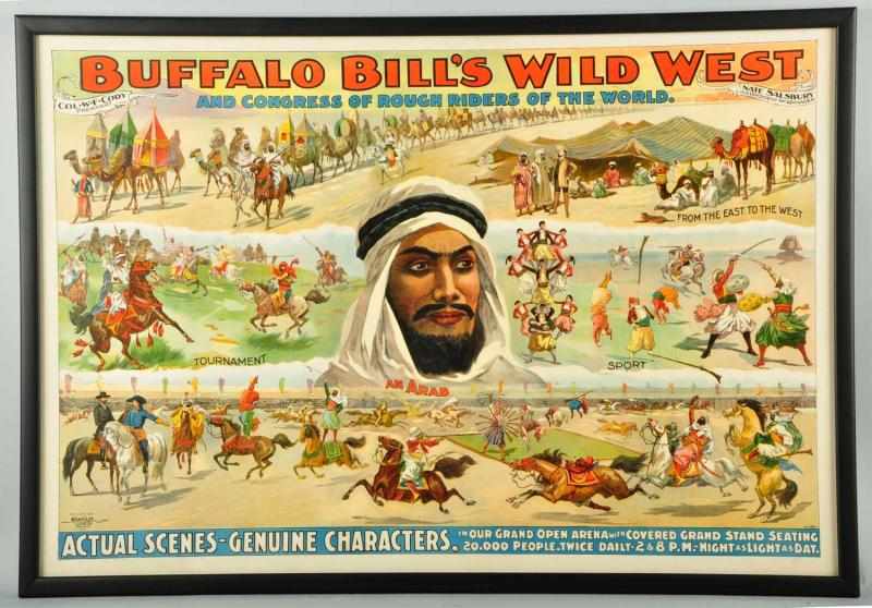 Appraisal: Buffalo Bill's Wild West Poster Description Dated by the Currier