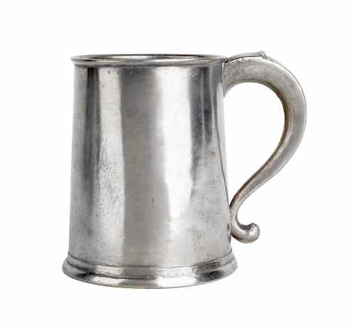 Appraisal: Middletown Connecticut pewter mug ca bearing the touch of Thomas