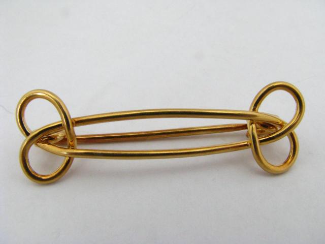 Appraisal: Cartier K Yellow Gold Jacket Pin '' in length marked