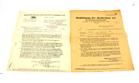 Appraisal: Lot consists of documents from the famous German Company DWM