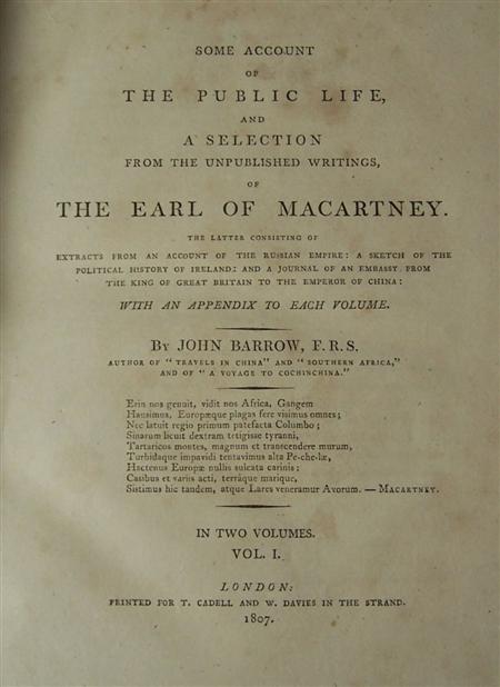 Appraisal: Barrow John Some account of the public life and a