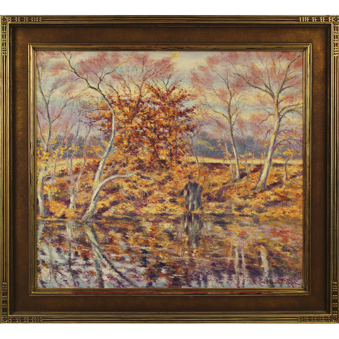 Appraisal: Hugo Melville Fisher American - Autumn Landscape c oil on