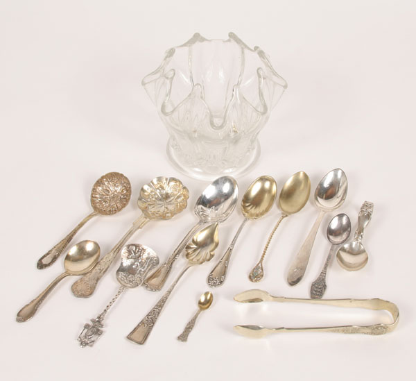 Appraisal: Thirteen spoons various styles most sterling one with enamel also