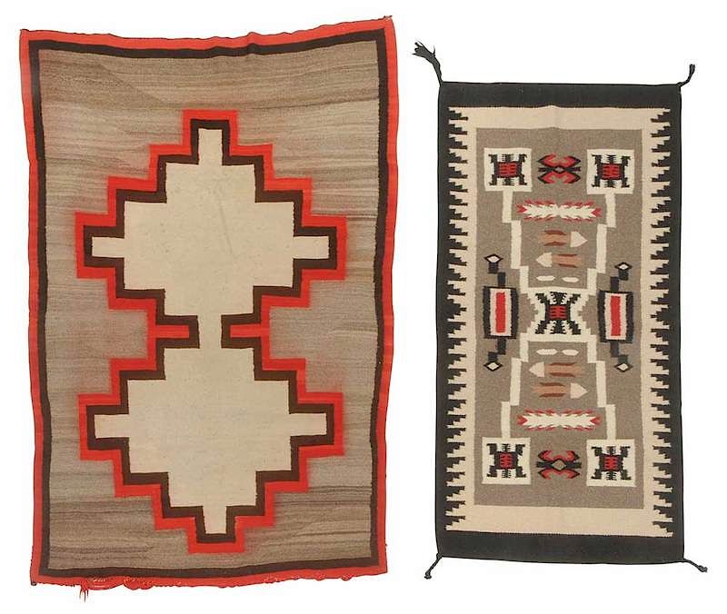 Appraisal: Two Southwestern Weavings early th century x in together with