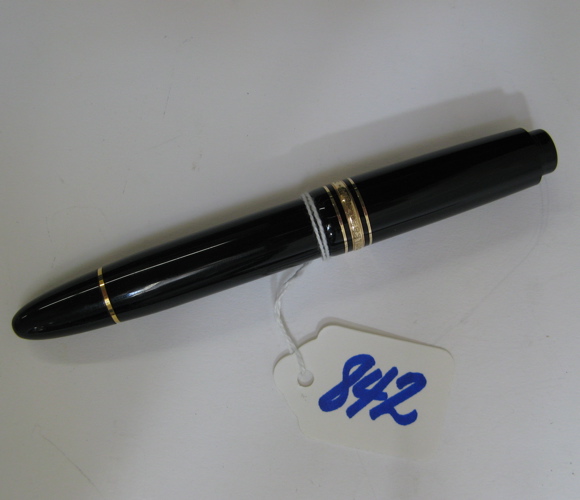 Appraisal: MONT BLANC FOUNTAIN PEN Meisterstuck broad with karat gold nib