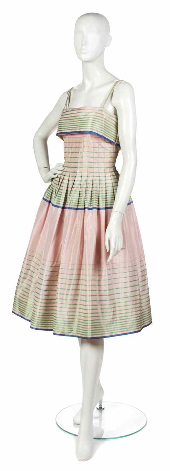 Appraisal: A Pauline Trigere Light Pink Silk Day Dress in a