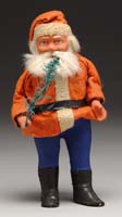 Appraisal: - STANDING SANTA CANDY CONTAINER Slightly unusual this Santa has