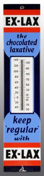 Appraisal: Porcelain Ex Lax Advertising Thermometer Condition Excellent Size x