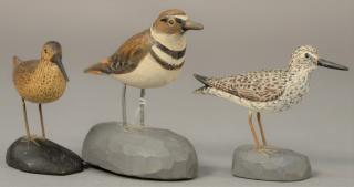 Appraisal: Three Albert J Ditman - hand carved and painted miniature