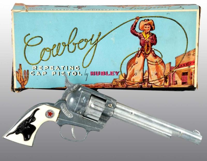 Appraisal: Hubley Cowboy Repeating Toy Cap Gun Description Rare variety with