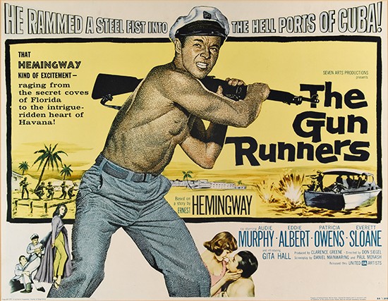 Appraisal: HEMINGWAY EPHEMERA Poster for The Gun Runners x mm x