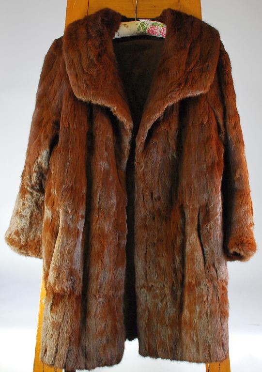 Appraisal: LADY'S DARK BROWN MUSQUASH FULL LENGTH FUR COAT