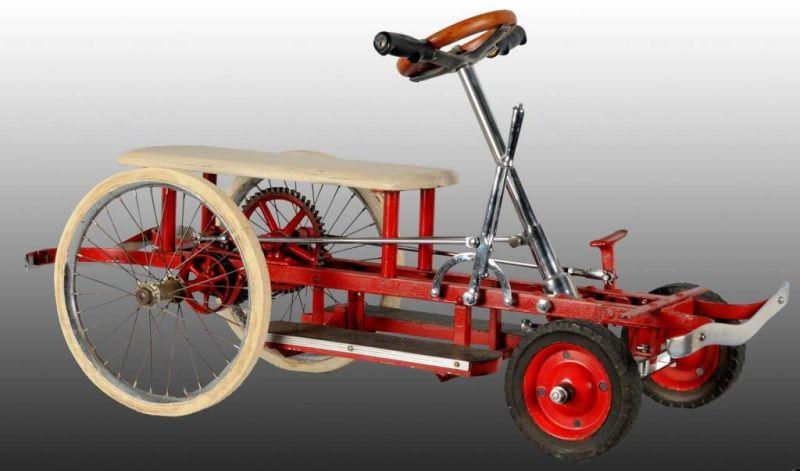 Appraisal: Irish Mail Hand Pedal Car Description Works well All original