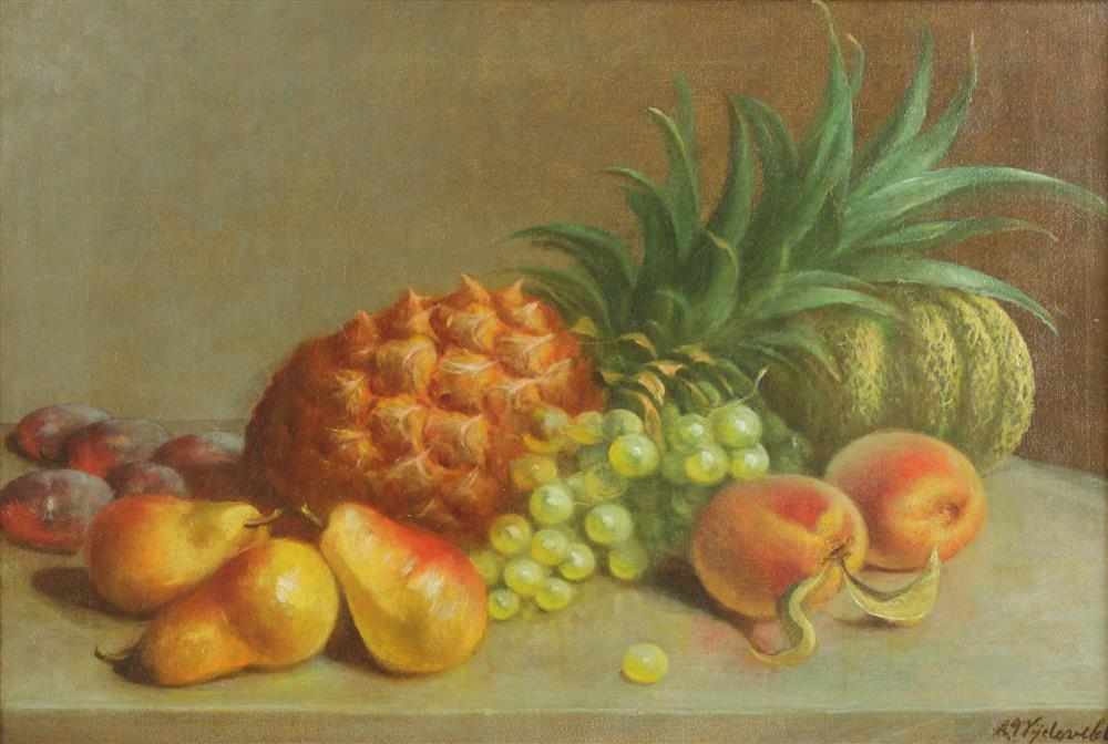 Appraisal: ARNOUD WYDEVELD DUTCH - STILL LIFE OF FRUIT Oil on