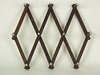 Appraisal: HAT RACK - Victorian walnut folding or expandable hat rack