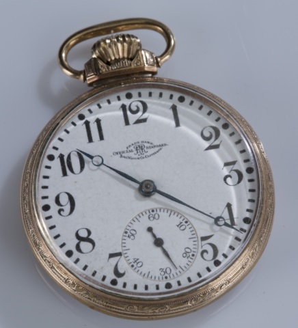 Appraisal: Ball Watch Company Jewel Pocket Watch Railroad standard size gold