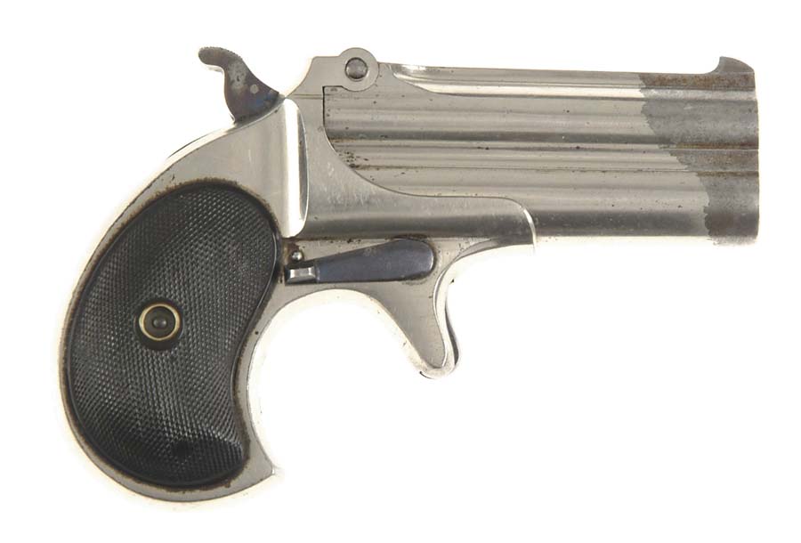 Appraisal: REMINGTON MODEL SUPERPOSED DERRINGER Cal RF SN Nickel finish with