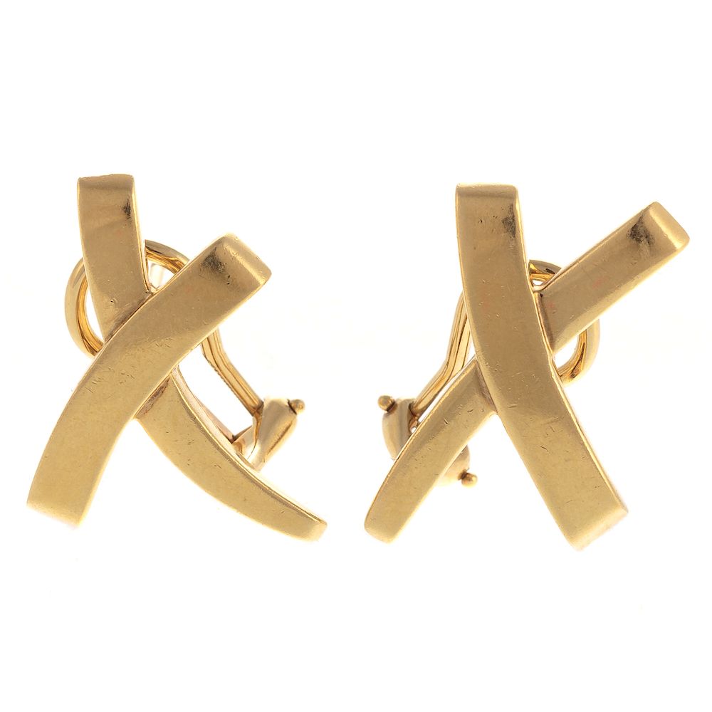 Appraisal: A Pair of Tiffany Co Picasso Earrings in K K