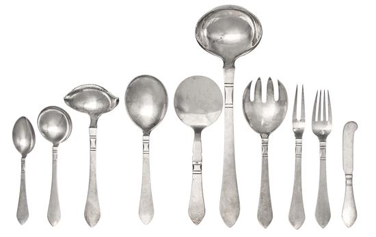 Appraisal: Sale Lot A Danish Flatware Service Georg Jensen Silversmithy Copenhagen