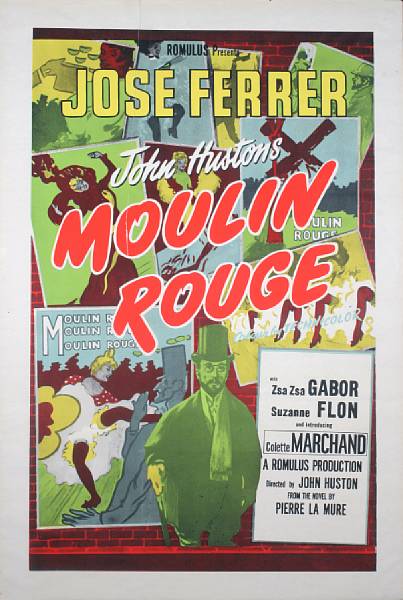 Appraisal: Moulin Rouge United Artists British poster condition A- with exception