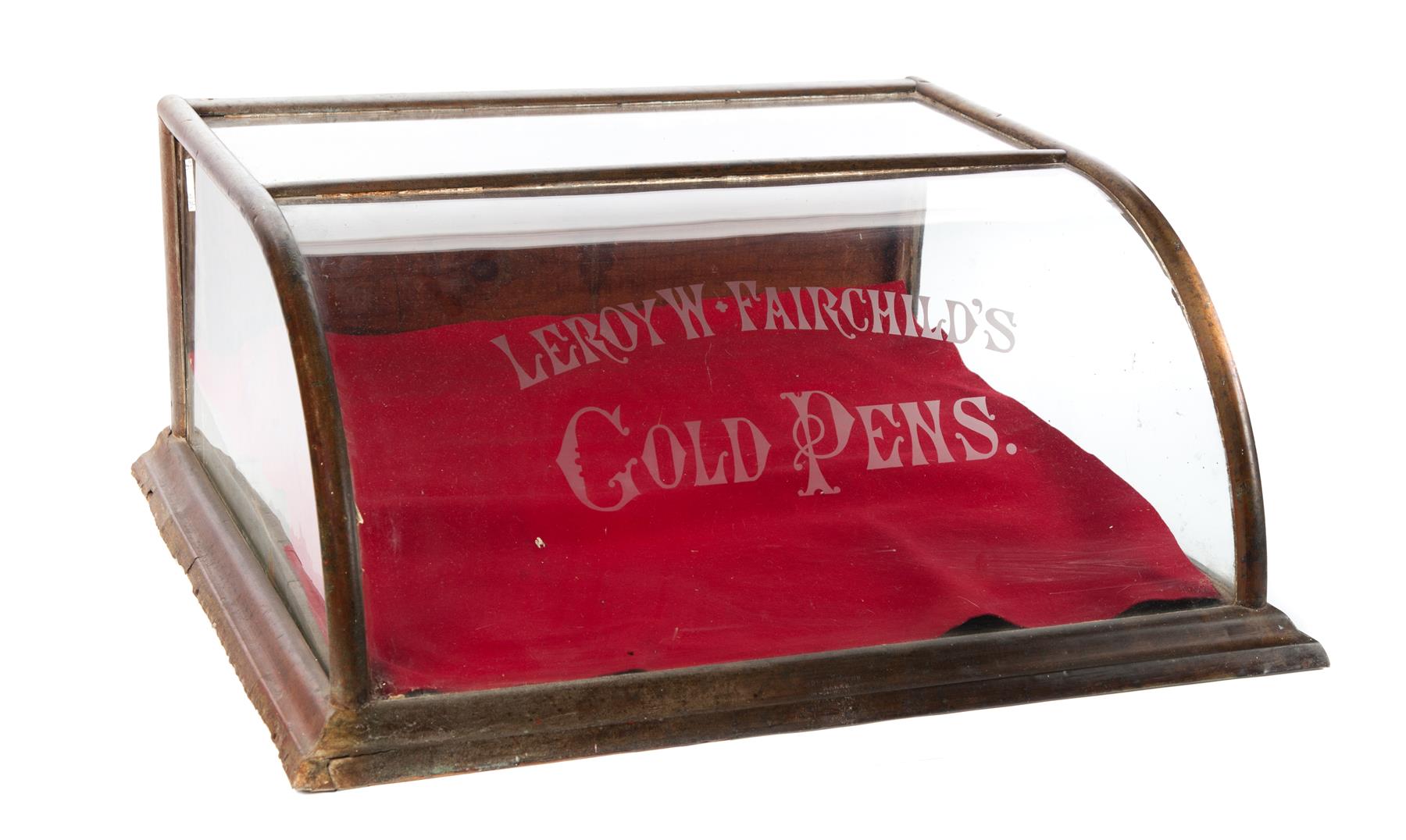 Appraisal: LEROY W FAIRCHILD'S COLD PENS COUNTER TOP DISPLAY CASE American