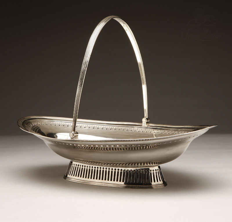 Appraisal: A George III sterling silver cake basket Robert David Hennell