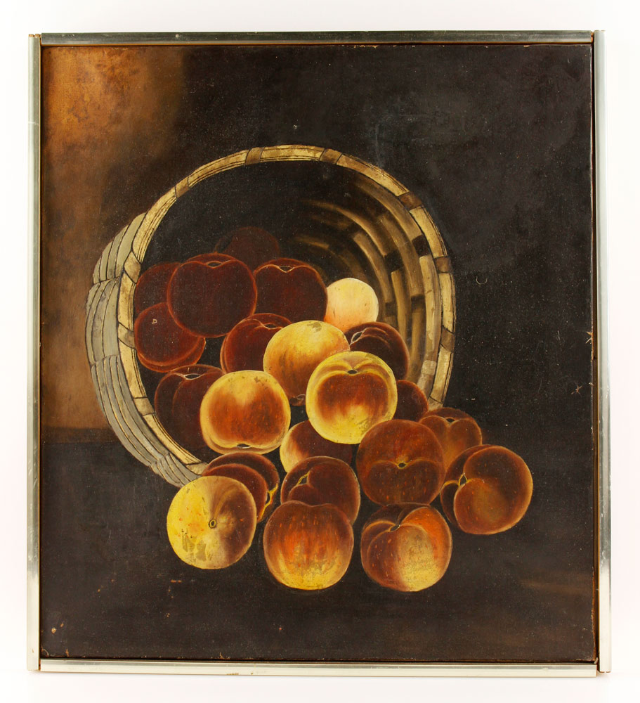 Appraisal: - th C Basket of Peaches O C th century