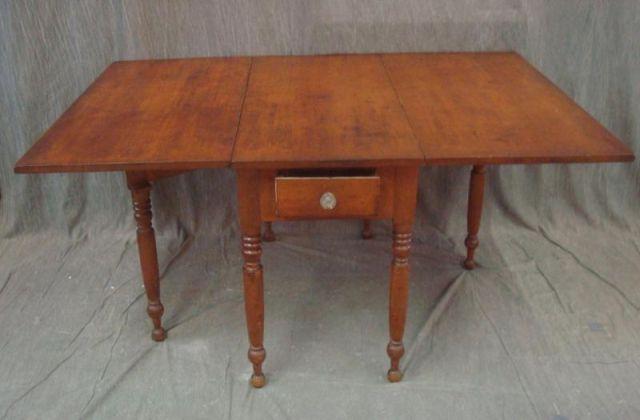 Appraisal: th Cent Pine Drawer American Gateleg Table From an Eastchester