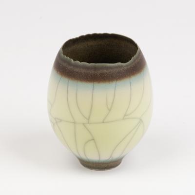 Appraisal: David White - a celadon crackle glaze porcelain vessel of