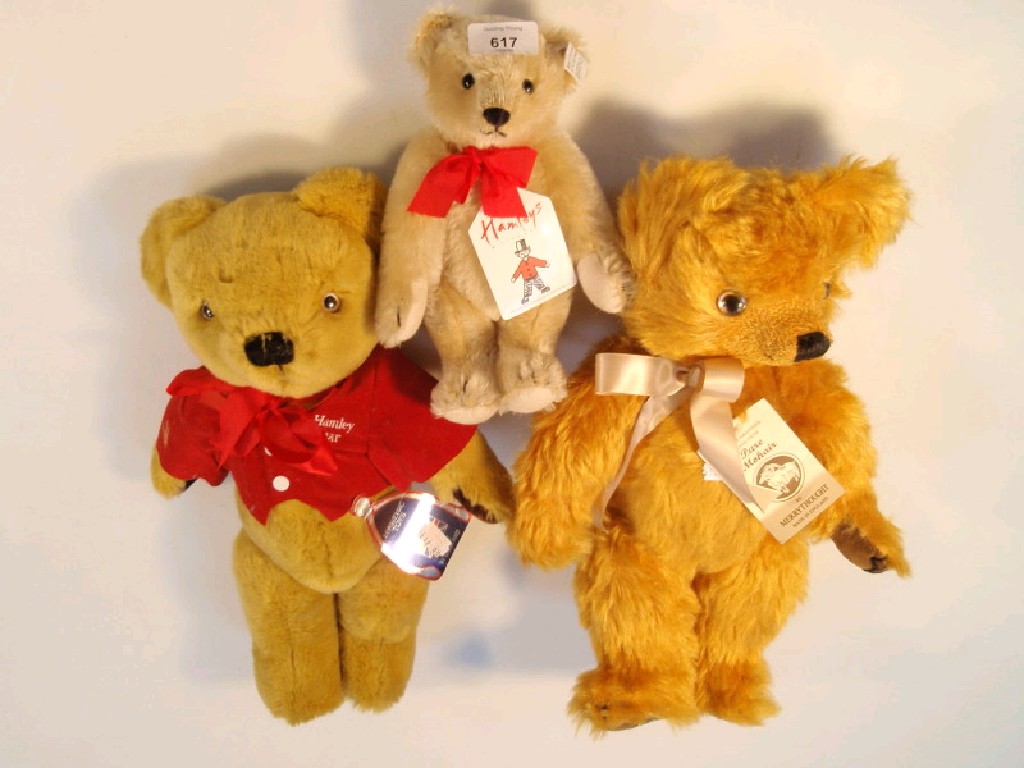 Appraisal: A small Steiff for Hamleys bear a Merrythought Hamley Bear