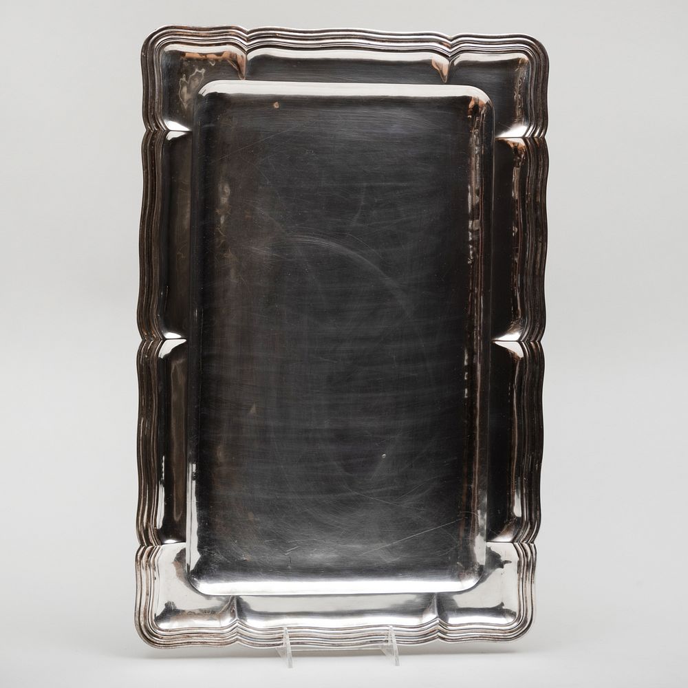 Appraisal: Sanborns Rectangular Silver Tray Marked 'Sterling' in wide oz approx