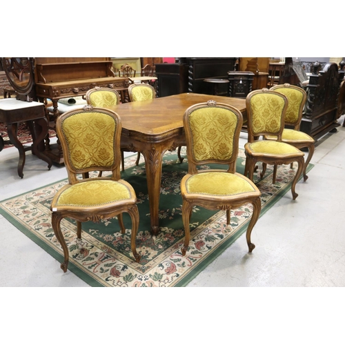 Appraisal: Set of six vintage French Louis XV style dining chairs