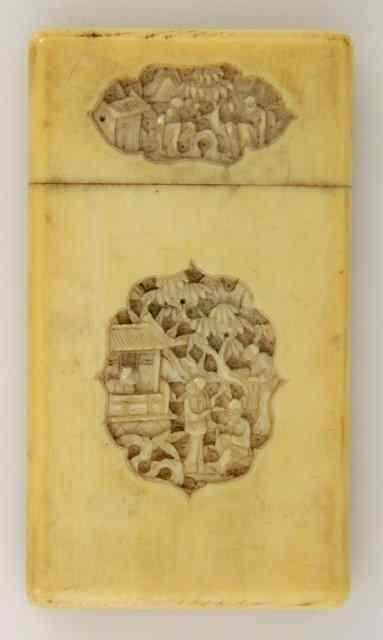 Appraisal: A Cantonese ivory card case