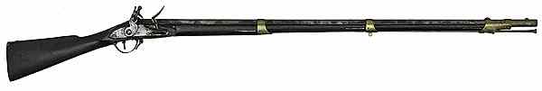 Appraisal: Pattern Flintlock Musket caliber round barrel Marked US top of