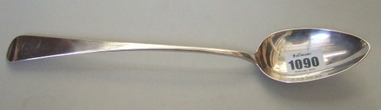 Appraisal: A silver Old English pattern stuffing spoon monogram engraved London