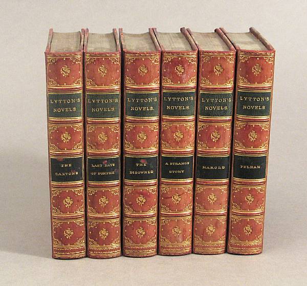 Appraisal: BINDINGS Bulwer-Lytton Edward Set of vols incl The Caxtons The