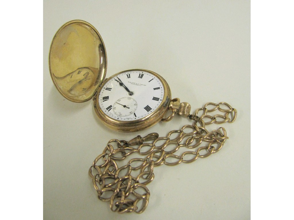 Appraisal: Nine carat gold pocket watch by Walter E I Craig