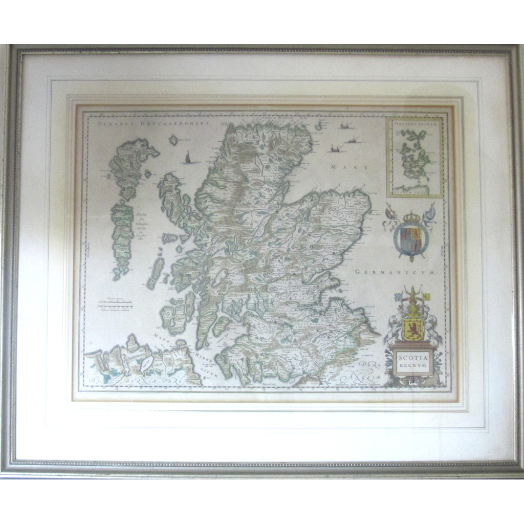 Appraisal: Two maps of Scotland comprising Jansson Jan SALEROOM NOTICE SCOTIA