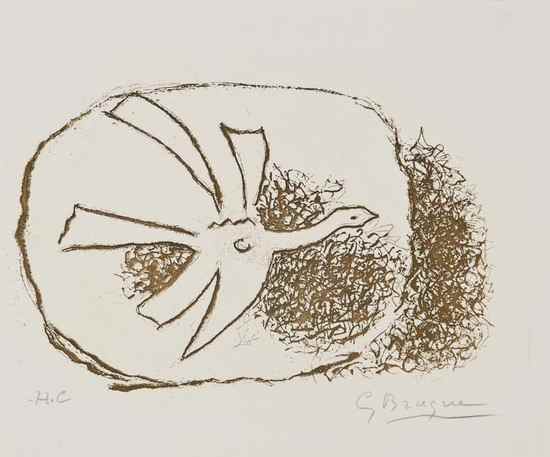 Appraisal: Georges Braque - Oiseau dans son nid from Ao t